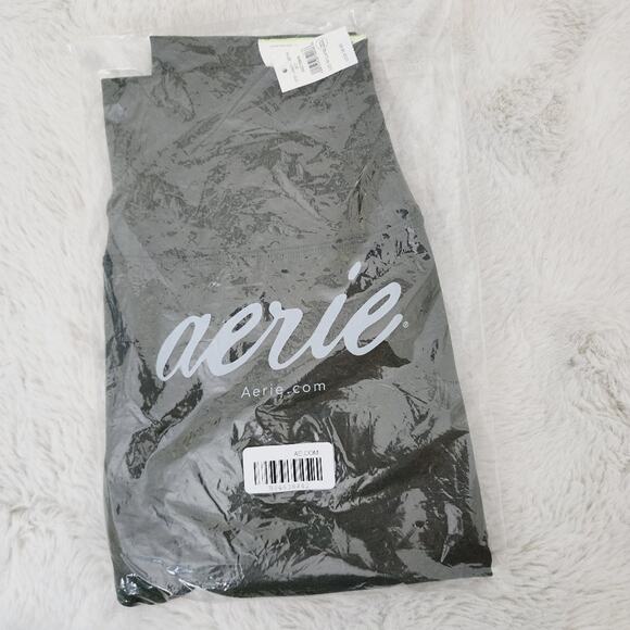 NEW Aerie Offline OG High Waisted Full Length Legging Green Women Medium Long - Picture 3 of 9